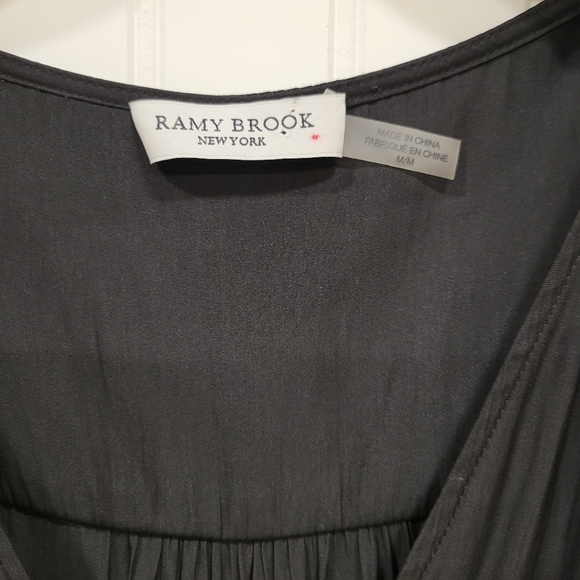 RAMY BROOK Black Dress w/Flutter Sleeve - Picture 6 of 6